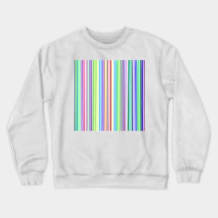 Colorful Stripe Pattern Crewneck Sweatshirt